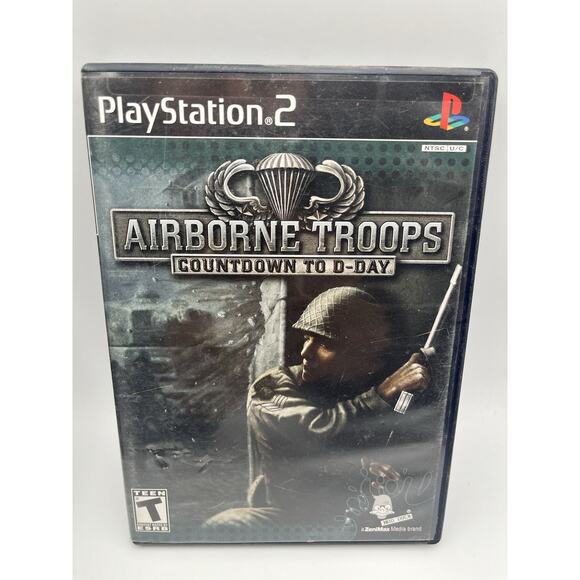 Airborne Troops Countdown To D-Day PS2 PlayStation 2 CIB WWII Video Game - Picture 1 of 8